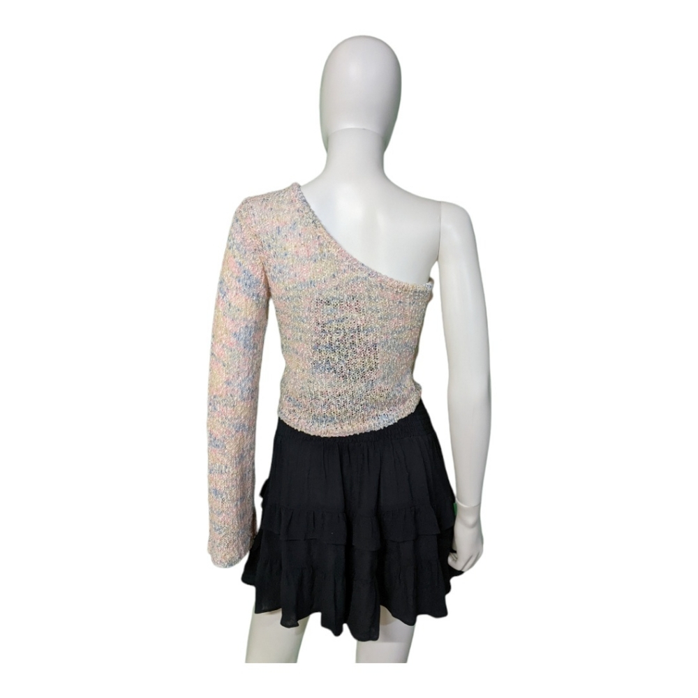 Le Lis Collection One Shoulder Ruched Top Multi S - Picture 7 of 12